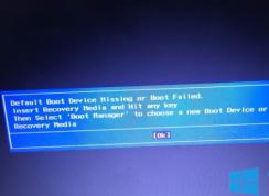 װWin10Defalut Boot Device Missing or Boot Failed